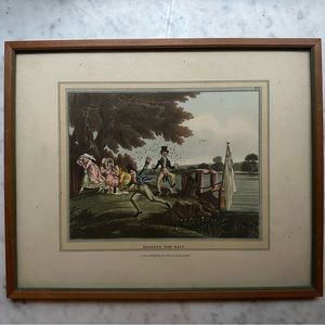 "Digging for Bait" lithographAquatint by Thomas McLean